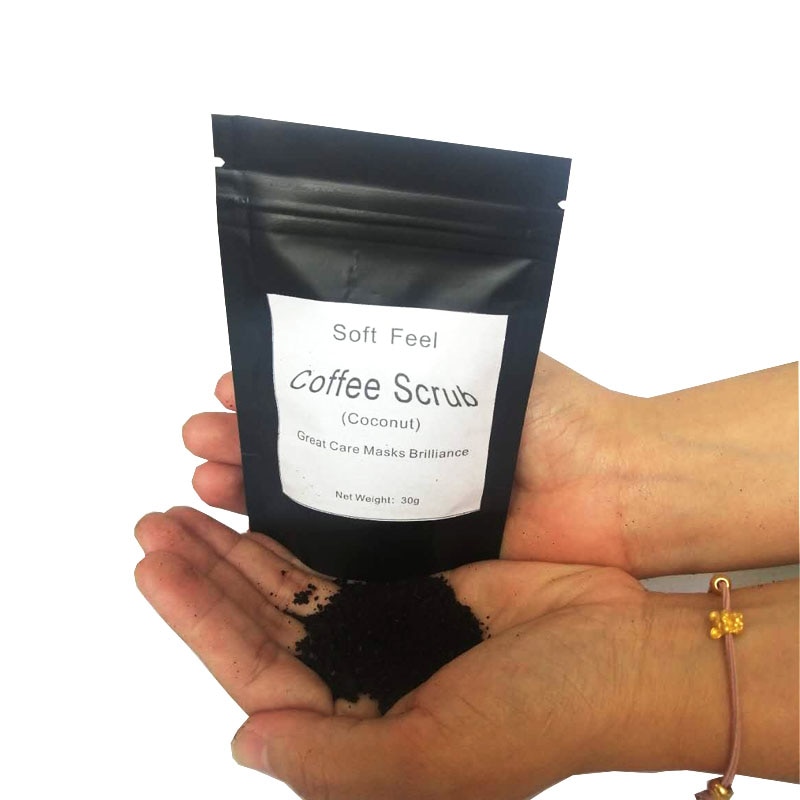 30g Coffee Scrub Coconut Scent Body Scrub Cream Facial Dead Sea Salt For Exfoliating Whitening Moisturizing Anti Cellulite