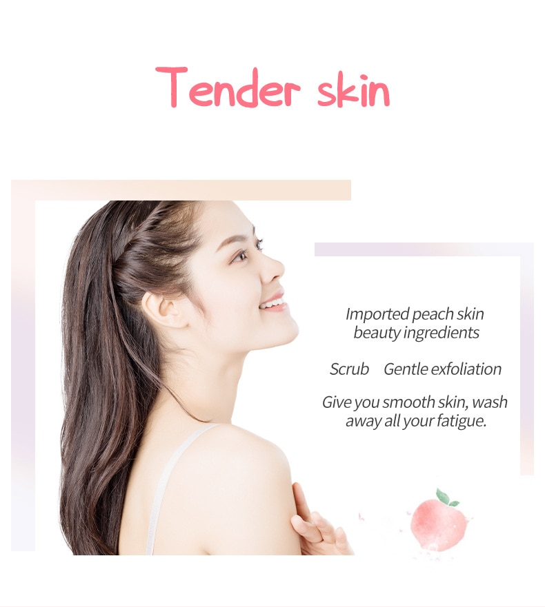 LAIKOU Peach Body Scrub Cream Face Scrub Deep Cleansing Skin Whitening Go Cutin Dead Skin Treatment Acne Moisturizing Body Care